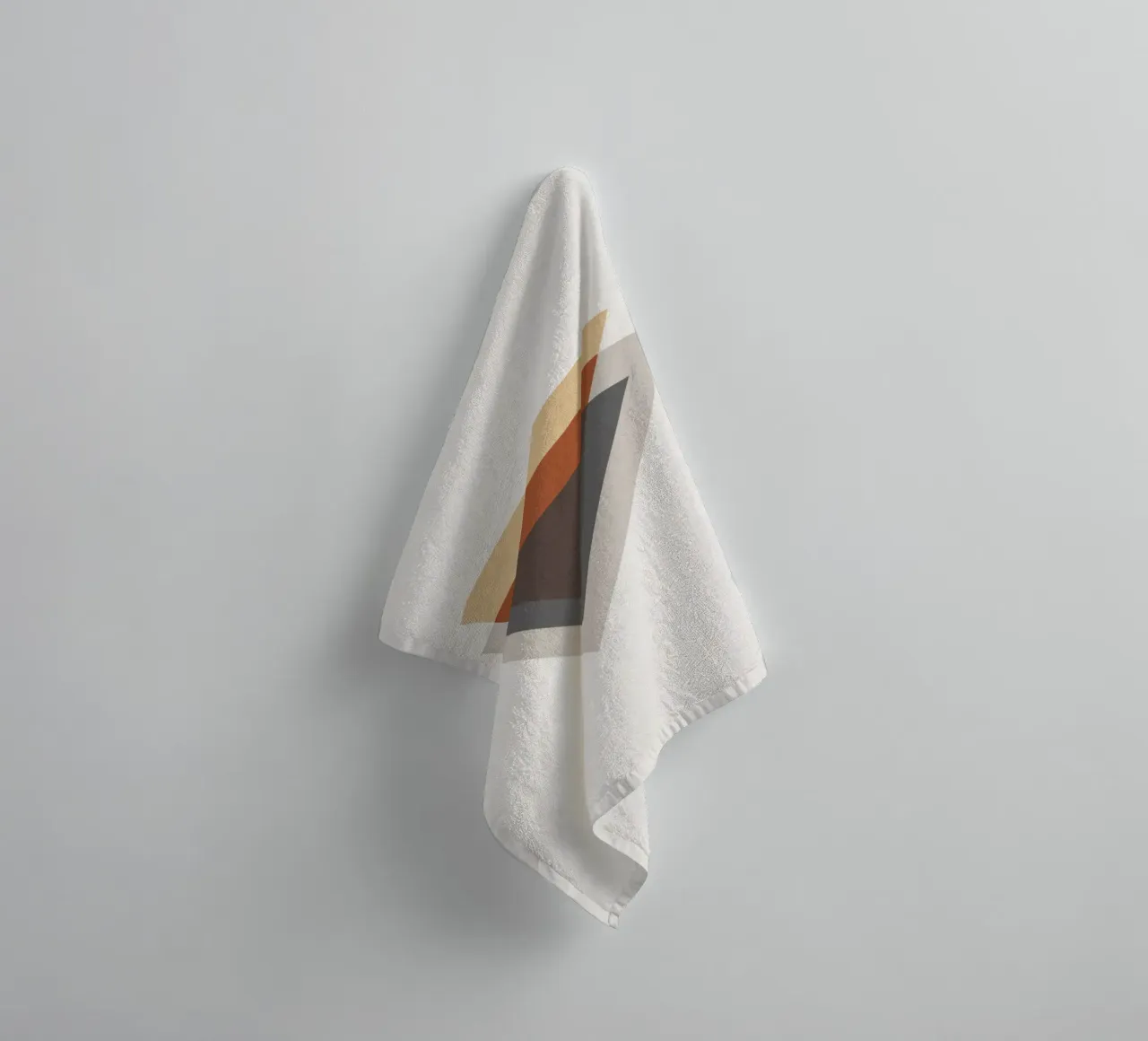 Balanced Simplicity – Triangle Shapes towel by Aralyn