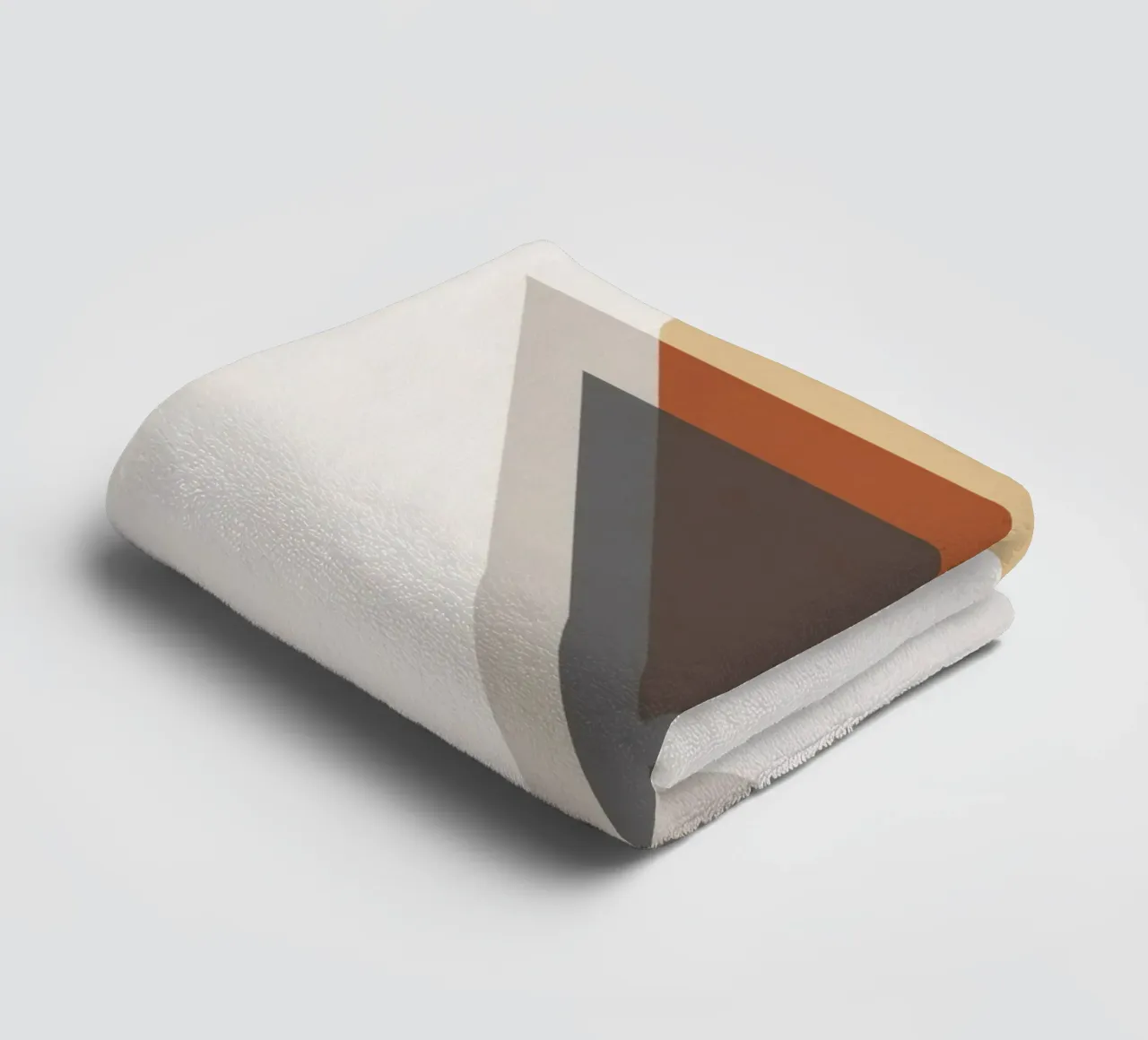 Balanced Simplicity – Triangle Shapes towel by Aralyn