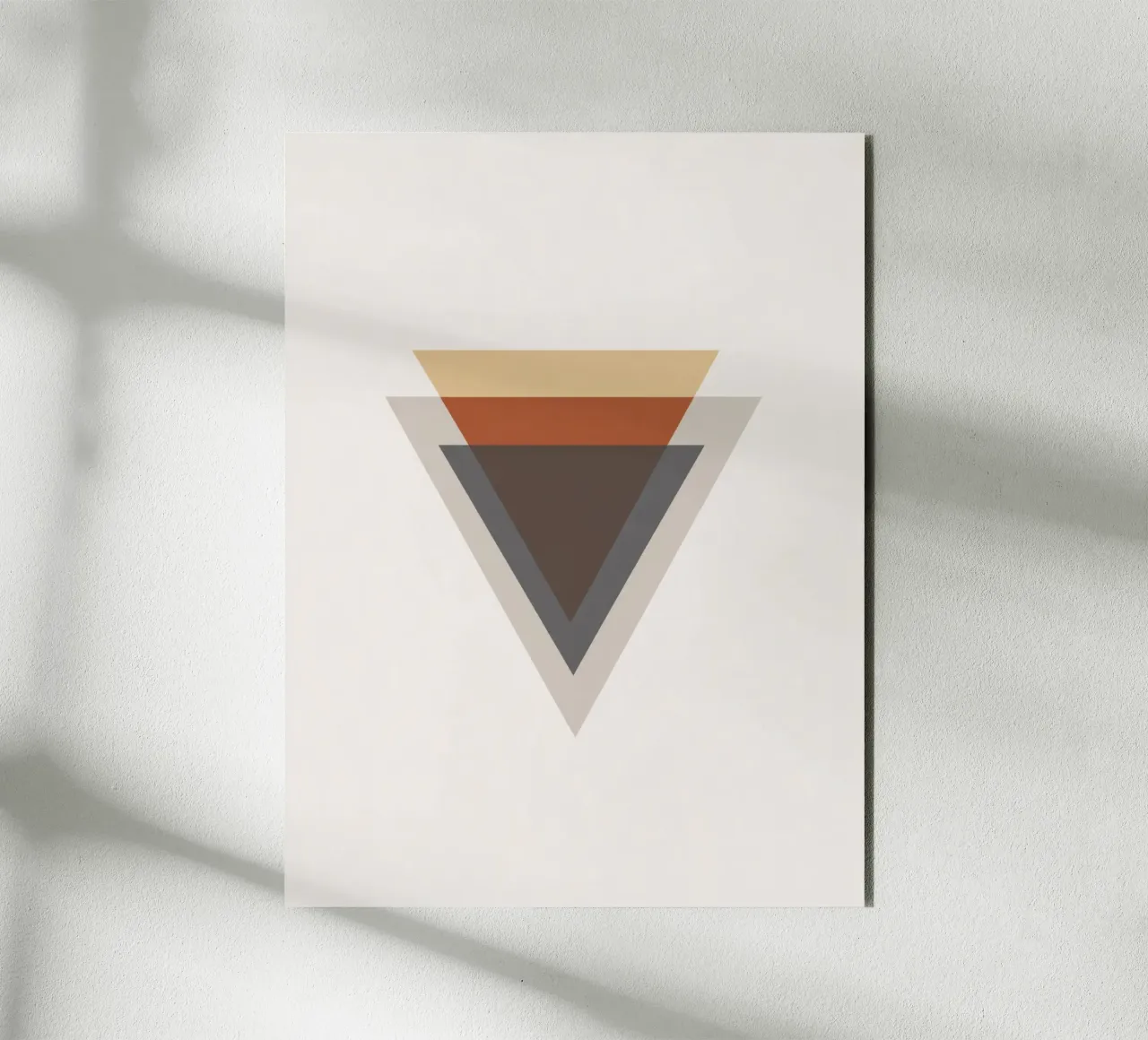 Semplicità equilibrata - Forme a triangolo alluminio dibond da Aralyn