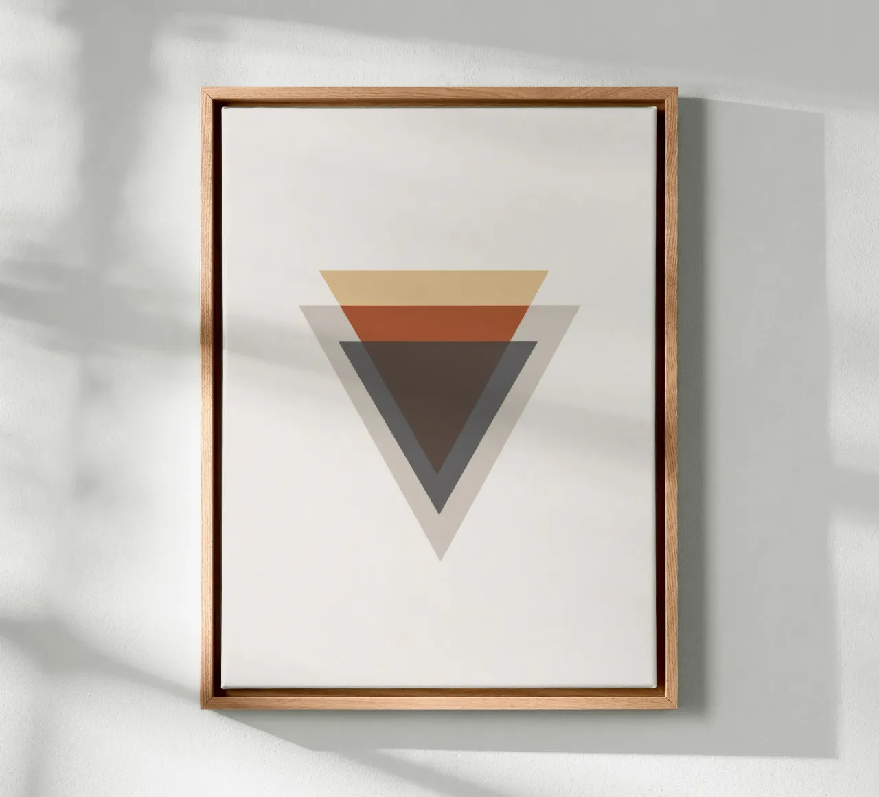 Balanced Simplicity – Triangle Shapes canvas by Aralyn