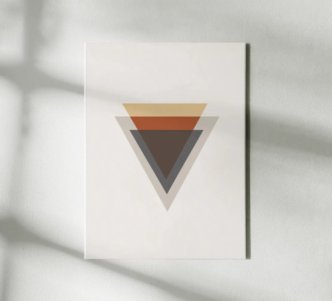 Balanced Simplicity – Triangle Shapes canvas by Aralyn