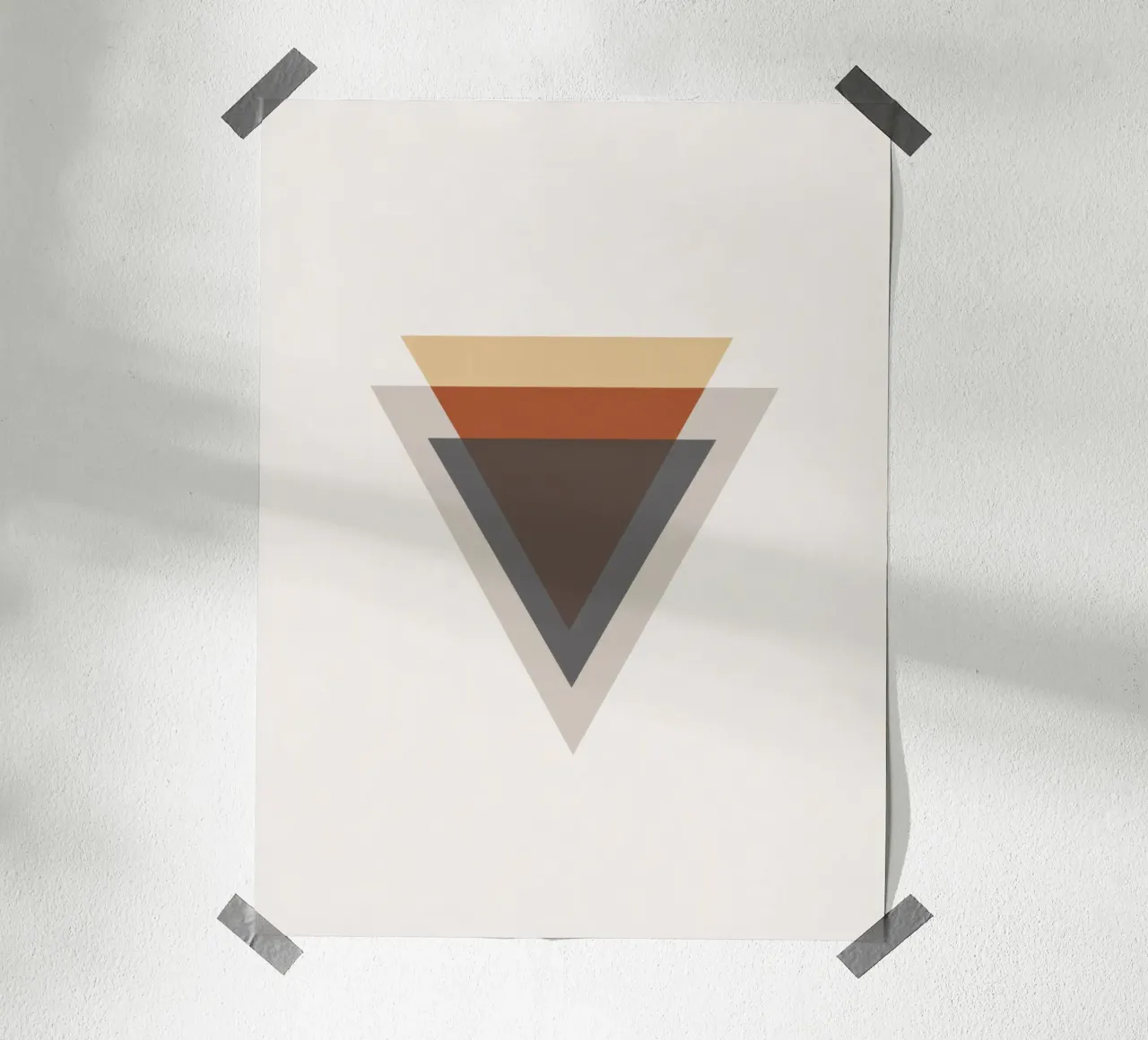 Semplicità equilibrata - Forme a triangolo carta hahnemühle da Aralyn