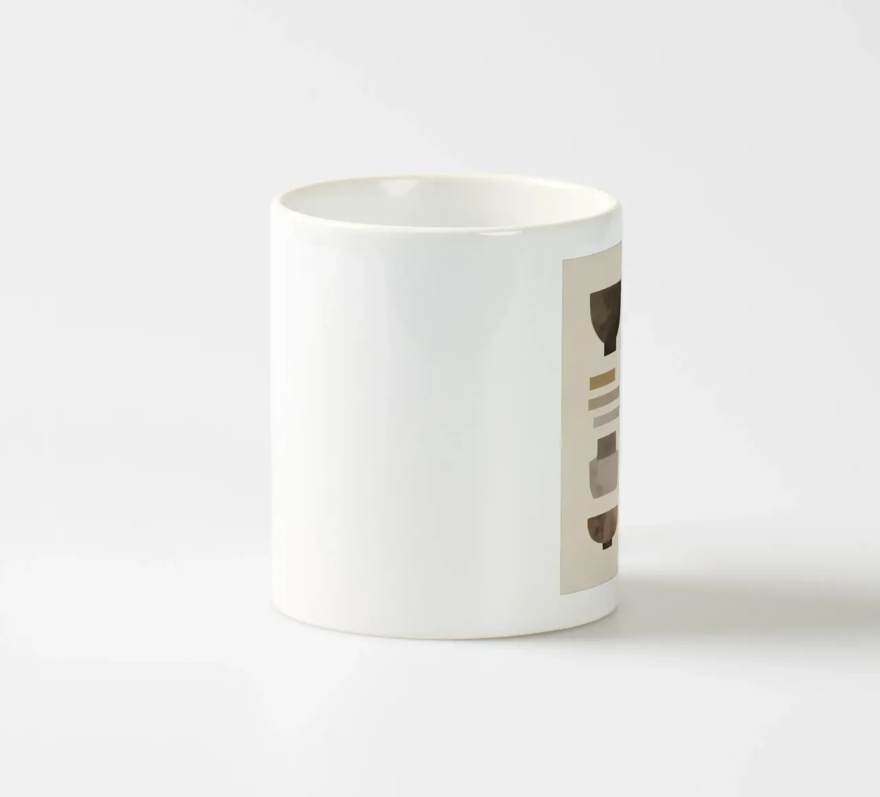 Boho Balance – Neutral Shapes and Objects ceramic mug by Aralyn