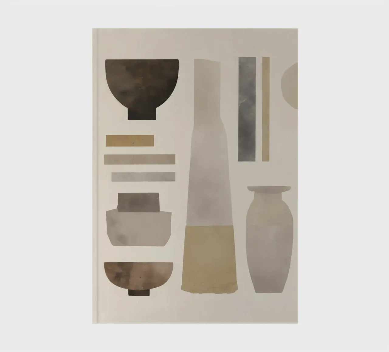 Boho Balance – Neutral Shapes and Objects notebook by Aralyn