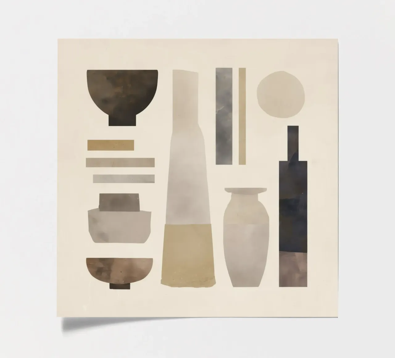 Boho Balance – Neutral Shapes and Objects sticker sheet by Aralyn