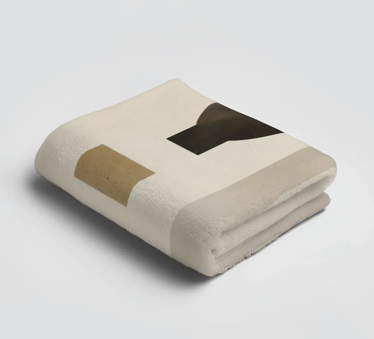 Boho Balance – Neutral Shapes and Objects towel by Aralyn