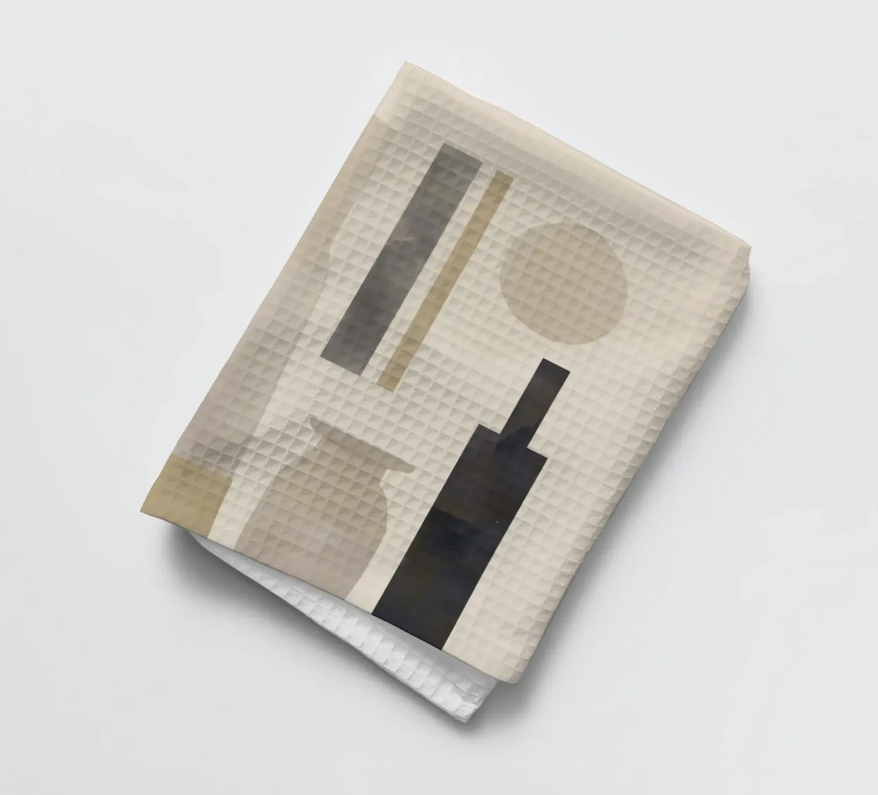 Boho Balance – Neutral Shapes and Objects tea towel by Aralyn