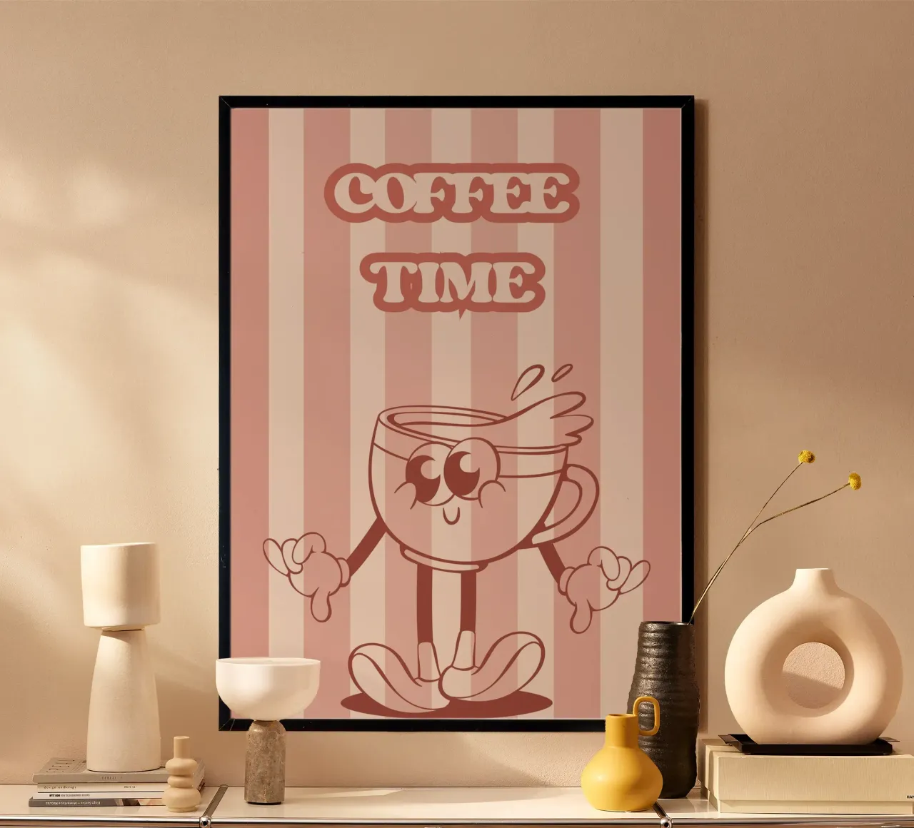 È l'ora del caffè Pink Vibes carta hahnemühle da Blondy Fayet
