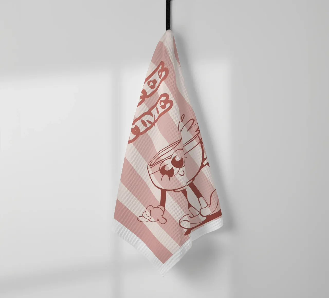 È l'ora del caffè Pink Vibes canovaccio da cucina da Blondy Fayet