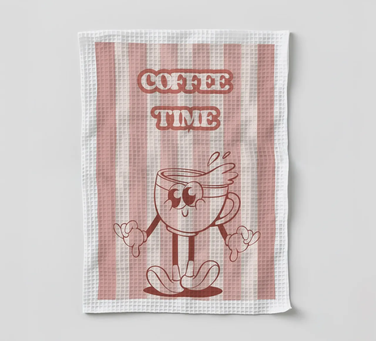 È l'ora del caffè Pink Vibes canovaccio da cucina da Blondy Fayet