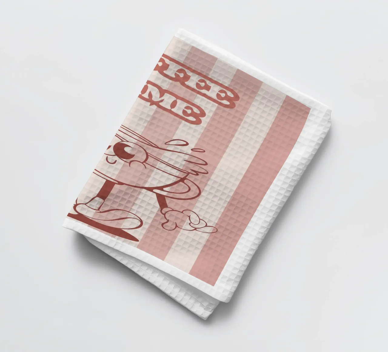 È l'ora del caffè Pink Vibes canovaccio da cucina da Blondy Fayet