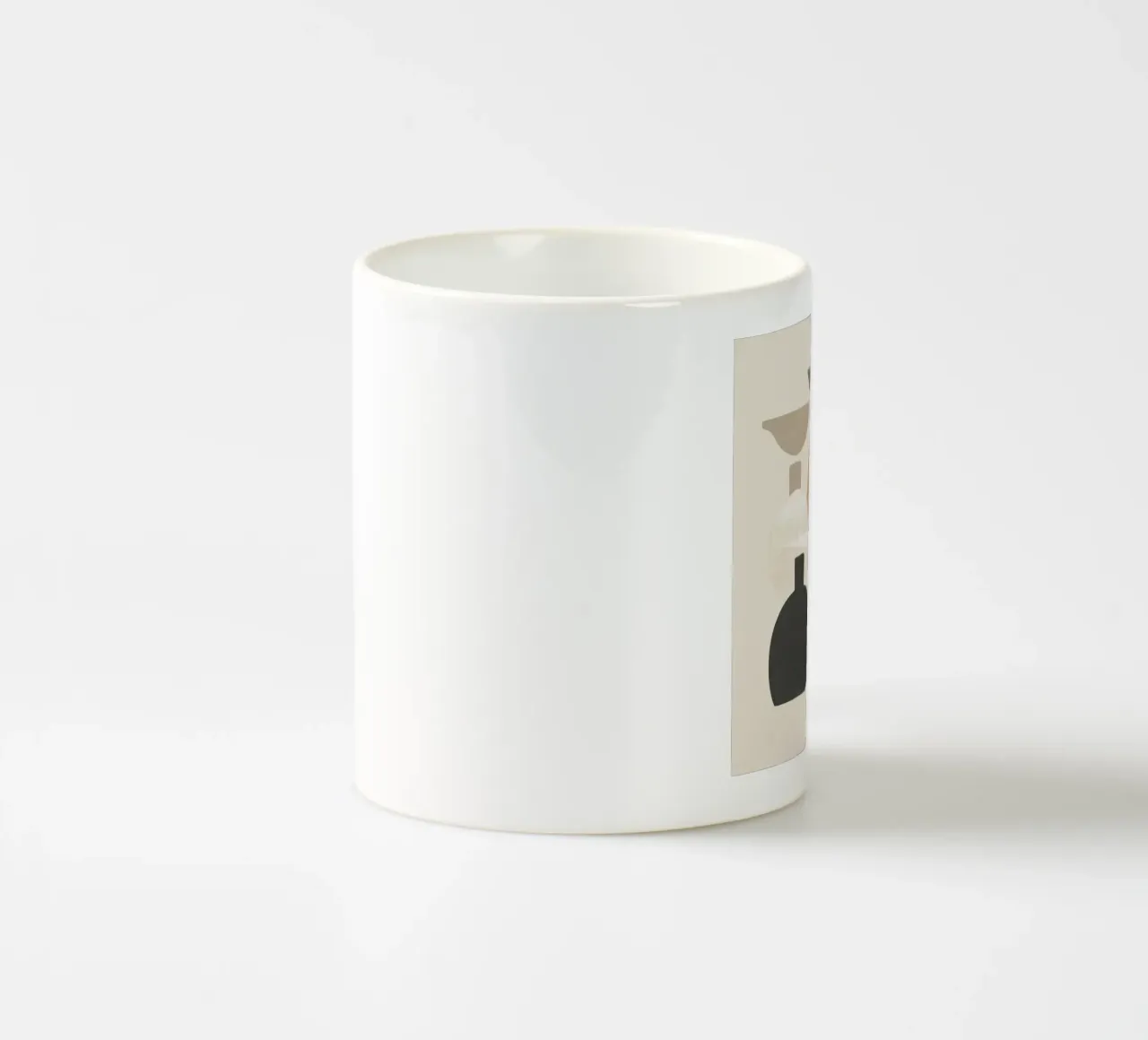 Natura morta Boho - Forme astratte in toni neutri tazza in ceramica da Aralyn