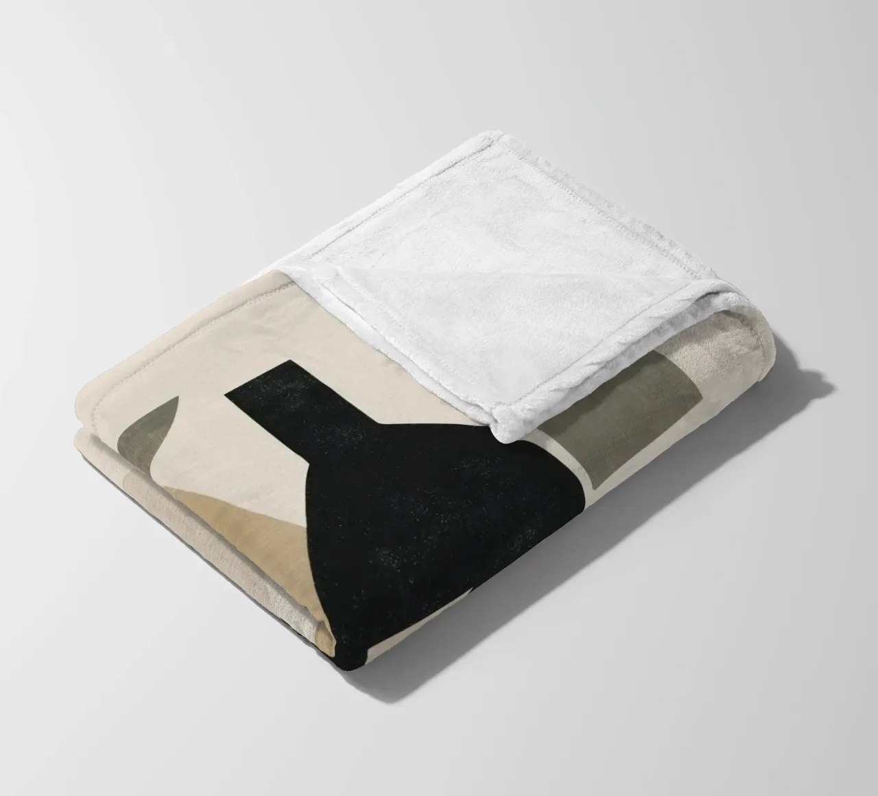 Natura morta Boho - Forme astratte in toni neutri coperta in pile da Aralyn
