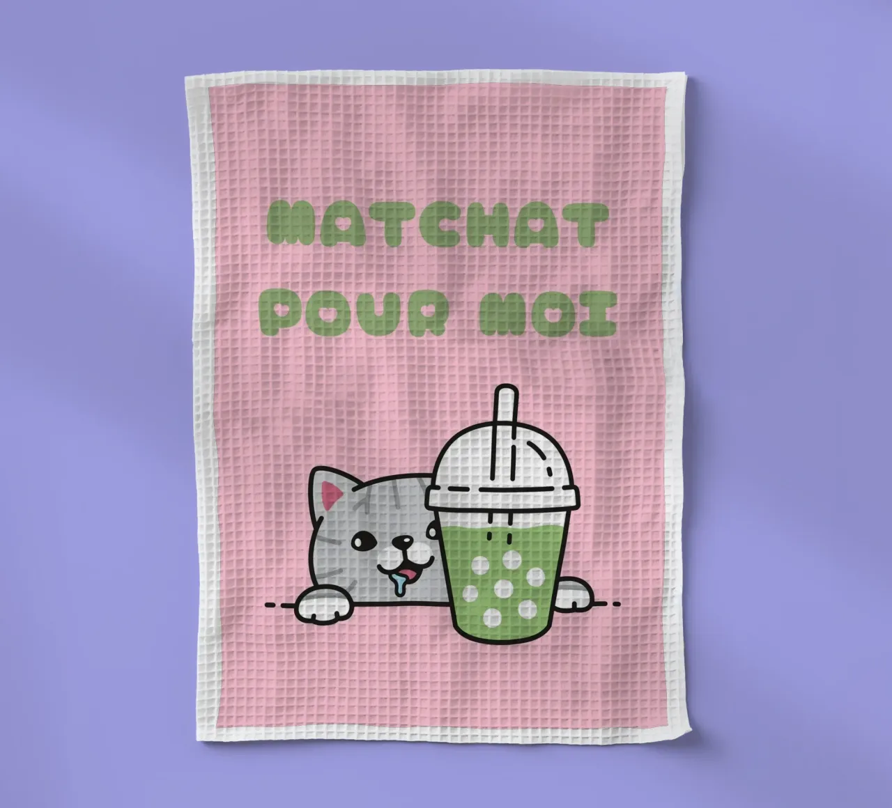 MATCHA(T) canovaccio da cucina da Blondy Fayet