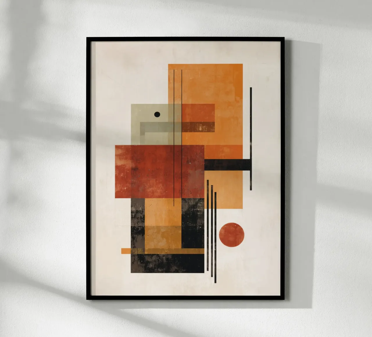 Sfumature di retrò - Caldo geometrico astratto carta hahnemühle da Aralyn