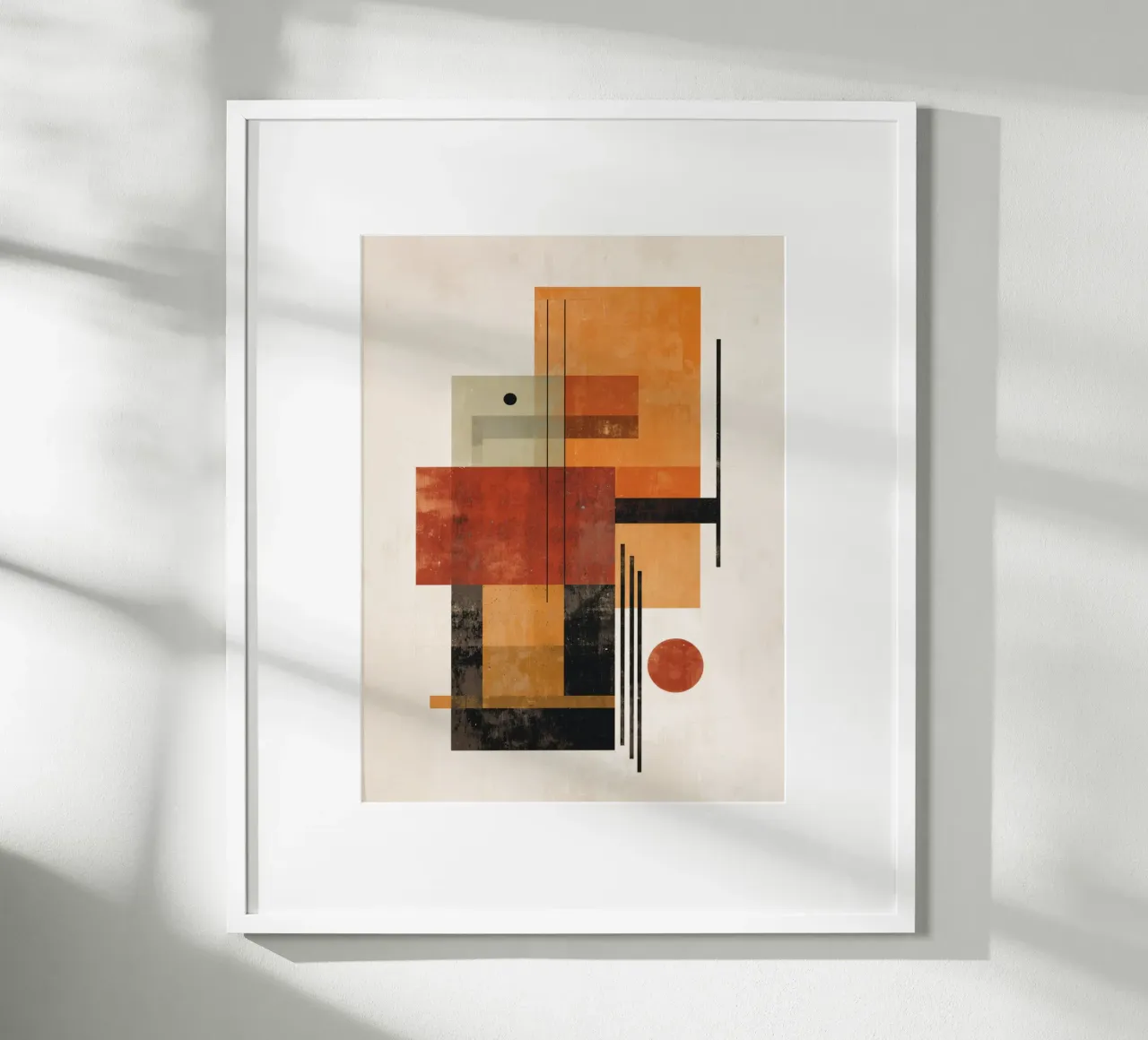 Sfumature di retrò - Caldo geometrico astratto carta hahnemühle da Aralyn
