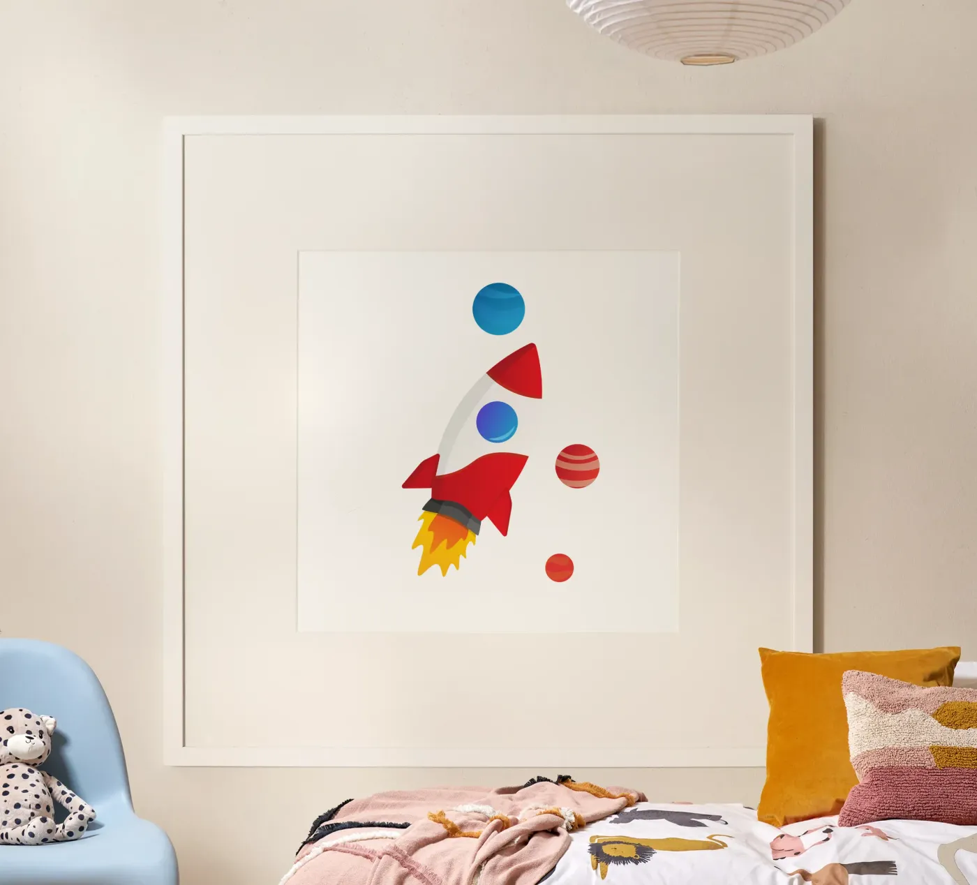 Rocket Illustration poster by Astro Aesthetics