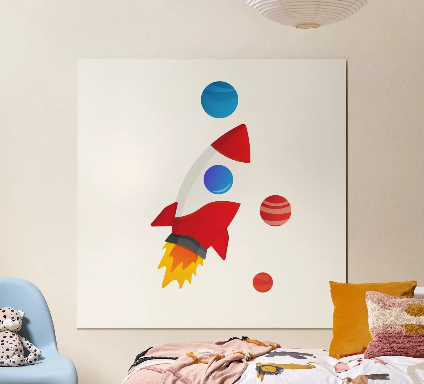 Rocket Illustration poster by Astro Aesthetics