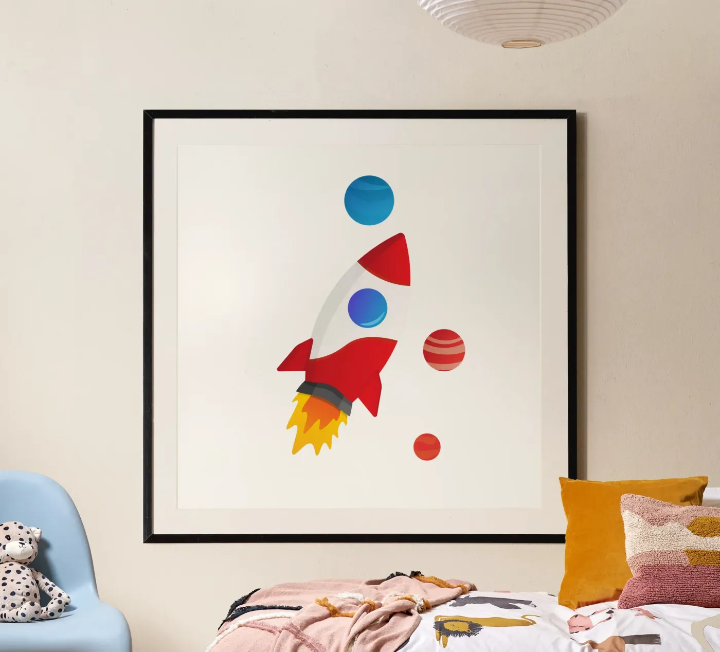 Rocket Illustration poster by Astro Aesthetics
