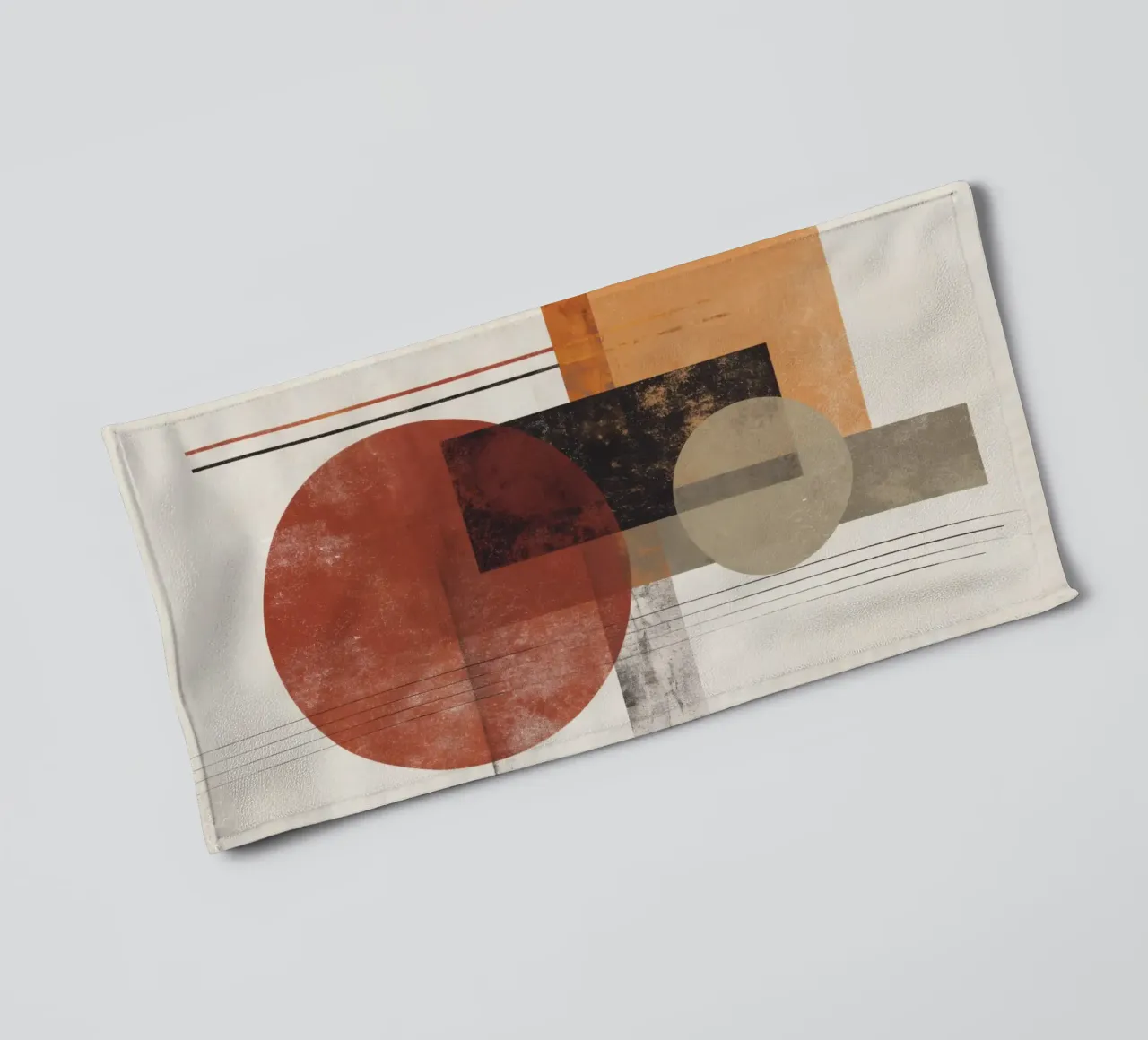 Modern Abstract in Warm Neutrals towel by Aralyn