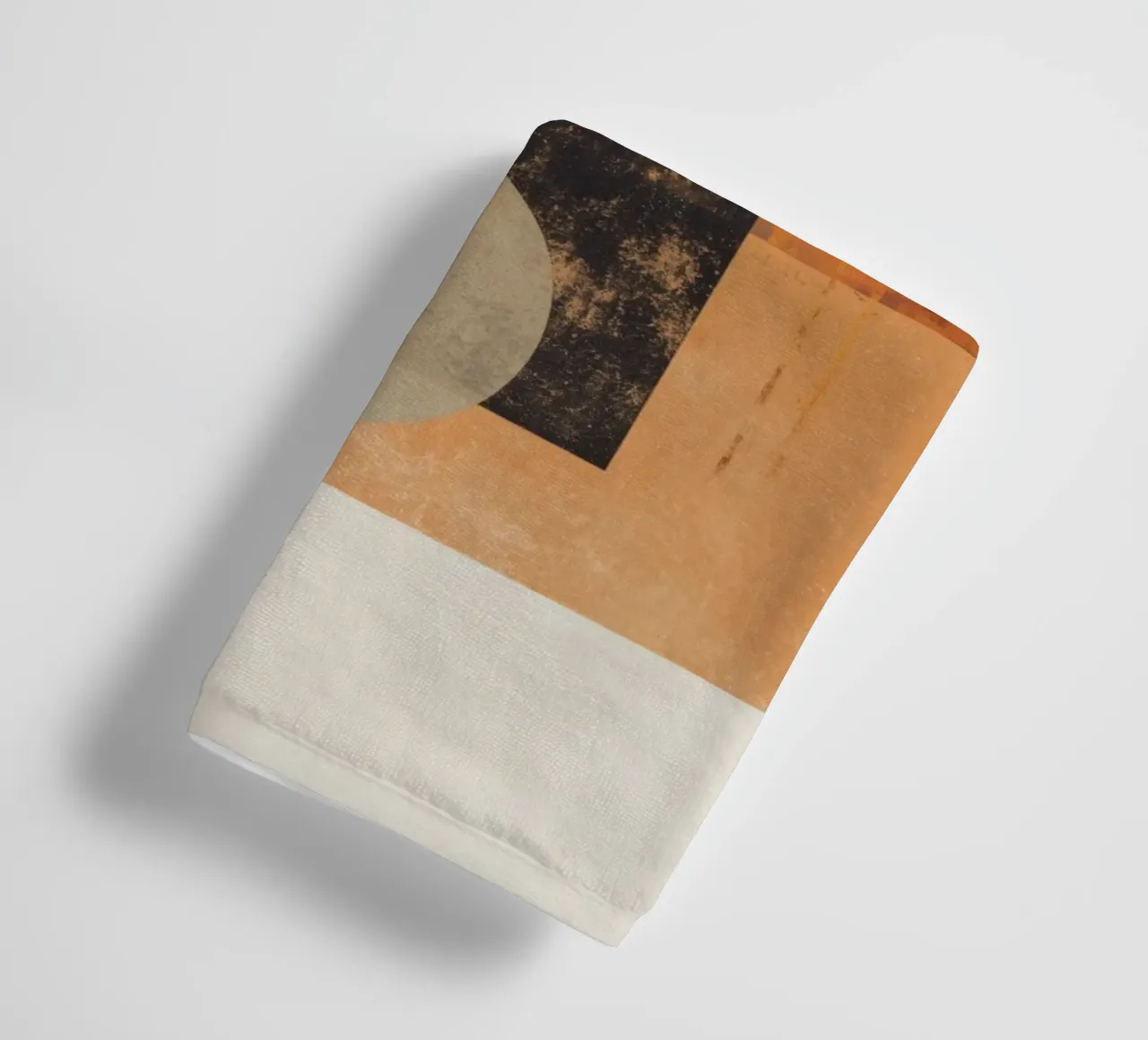 Modern Abstract in Warm Neutrals towel by Aralyn