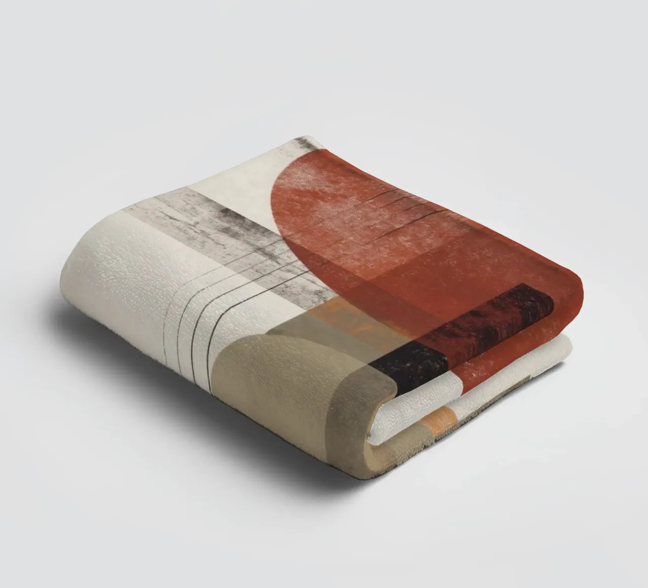 Modern Abstract in Warm Neutrals towel by Aralyn