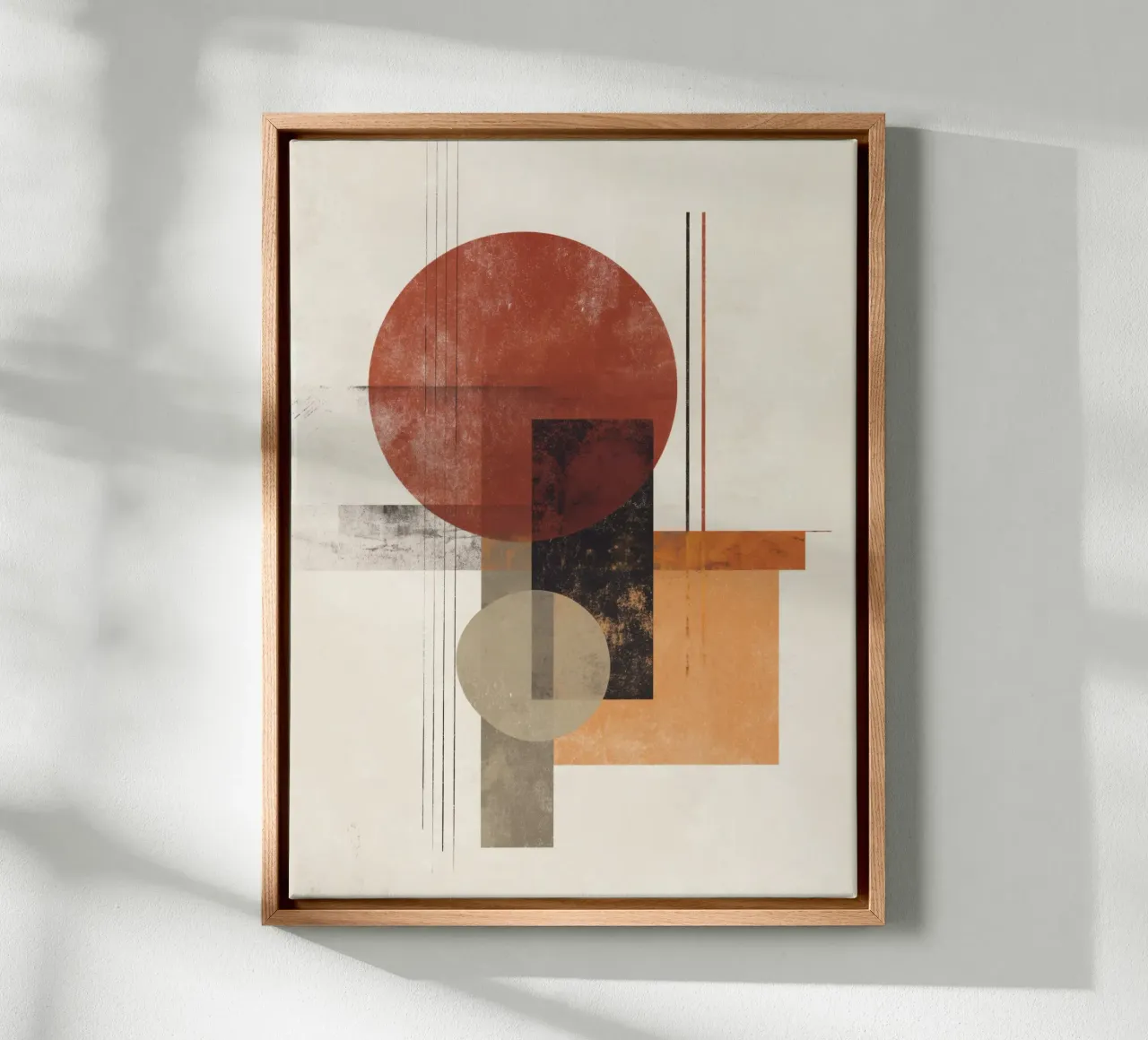 Modern Abstract in Warm Neutrals canvas by Aralyn