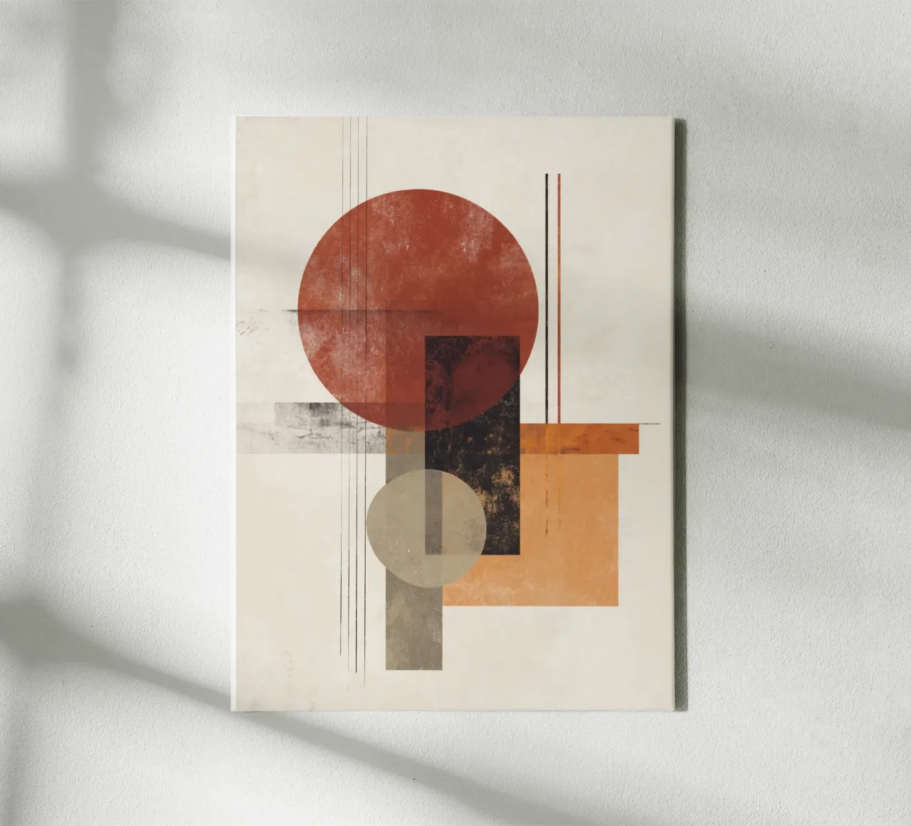 Modern Abstract in Warm Neutrals canvas by Aralyn