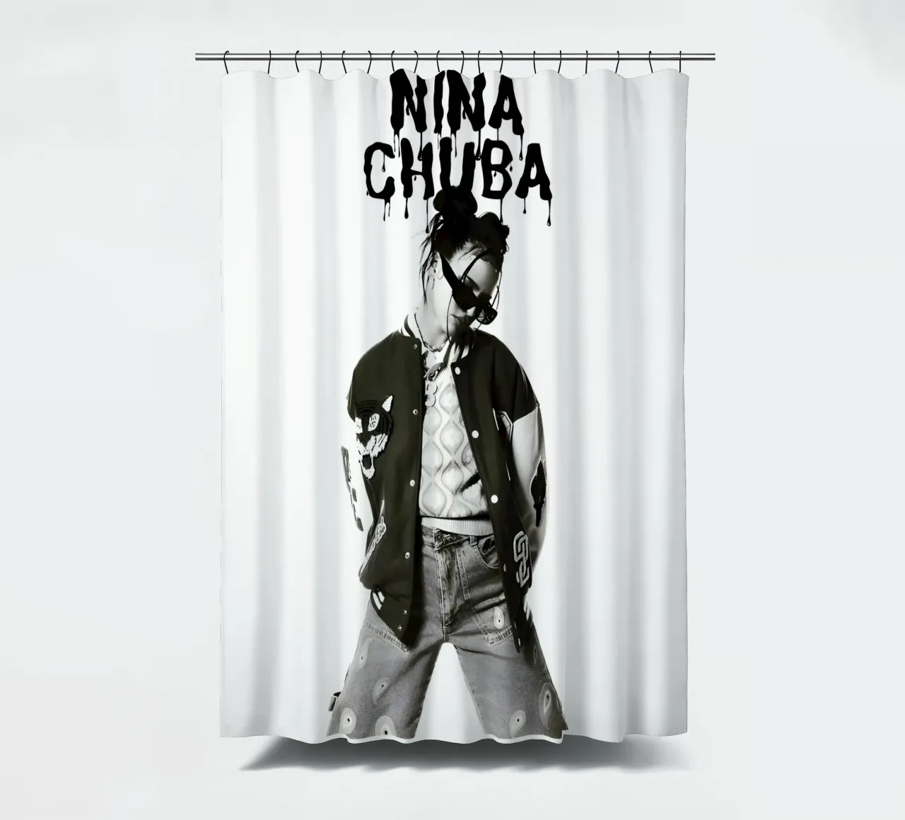 Monochrome Cool V2 tenda da doccia da vintage
