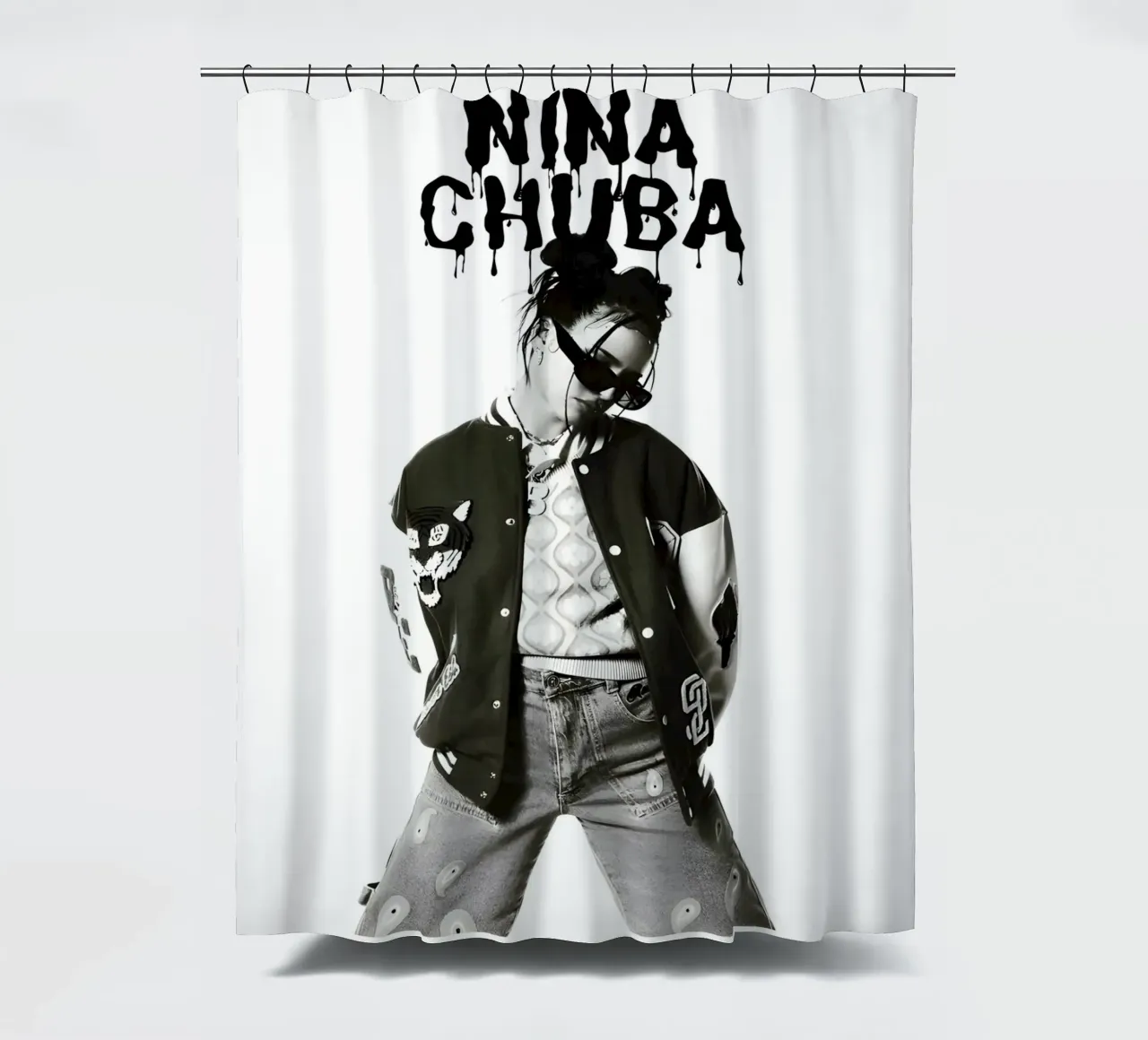 Monochrome Cool V2 tenda da doccia da vintage