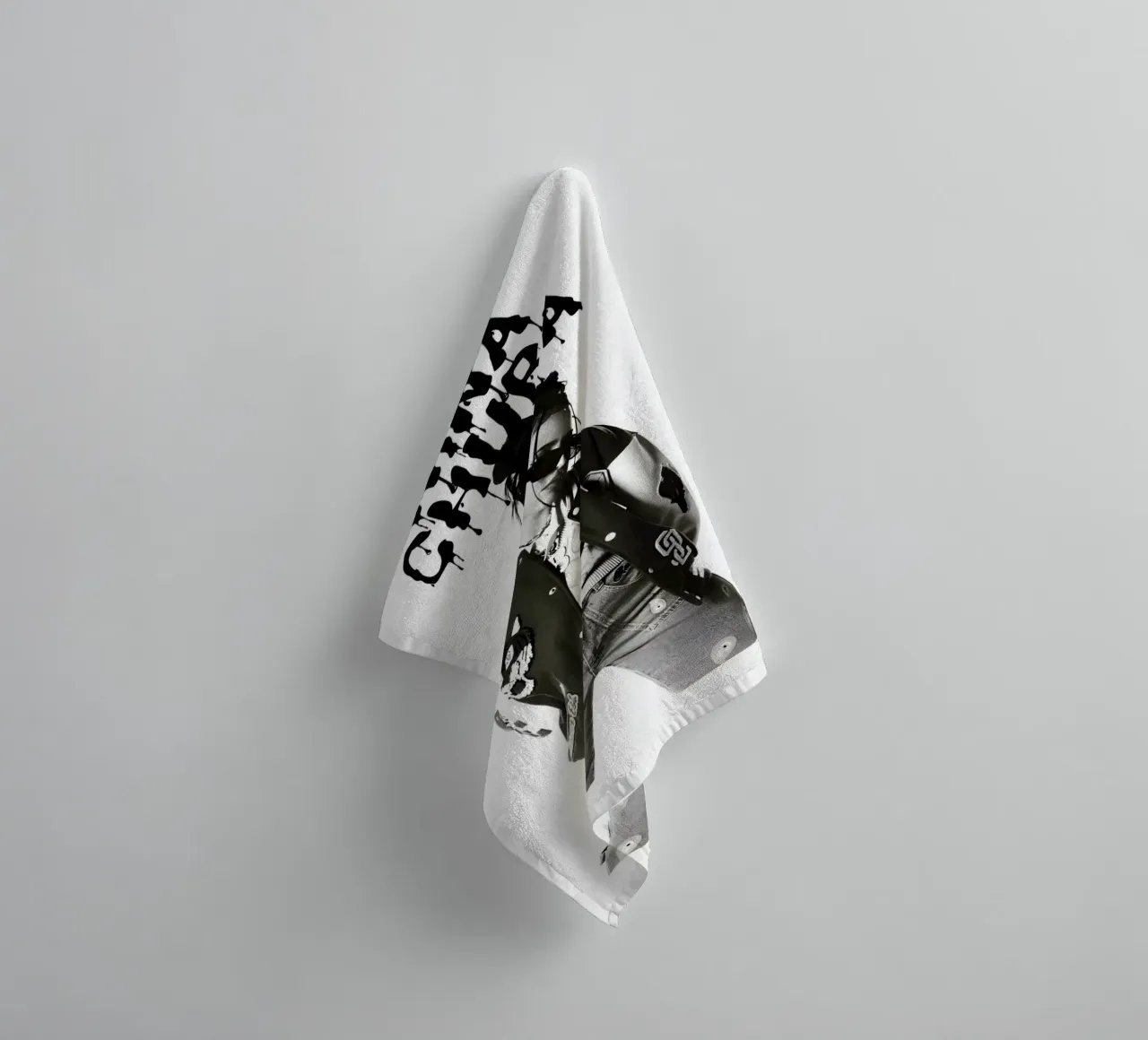Monochrome Cool V2 asciugamano da bagno da vintage