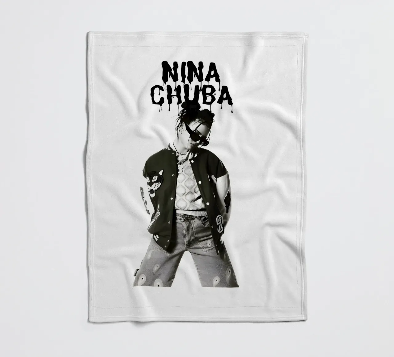 Monochrome Cool V2 coperta in pile da vintage