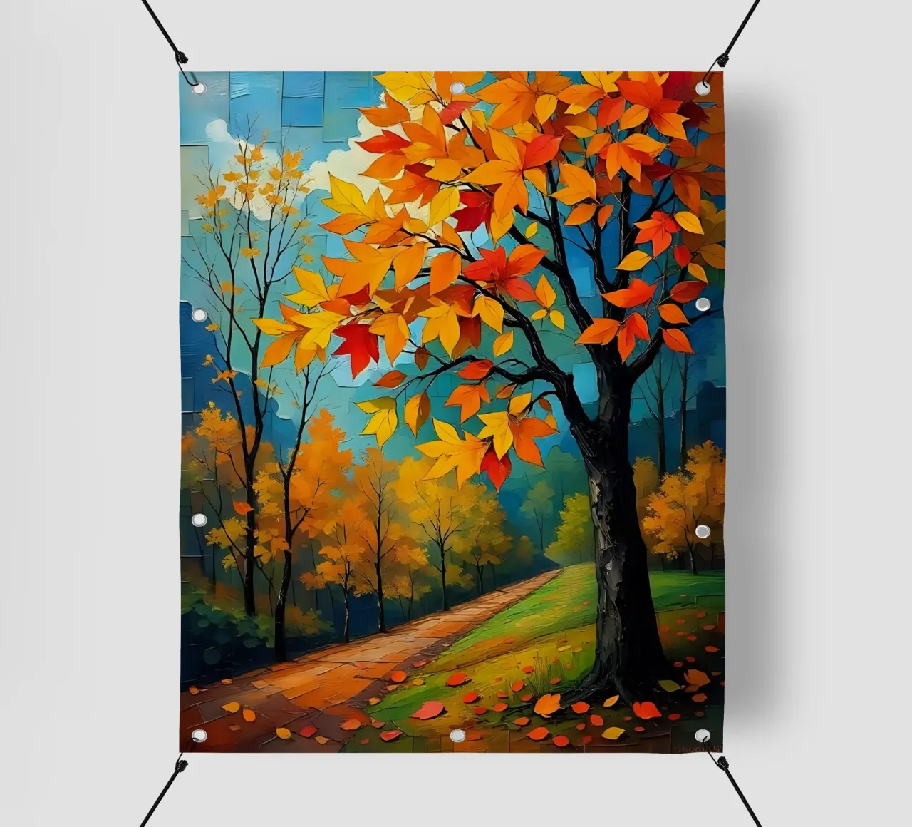 Autunno nel parco_2 telo in pvc da Farb- und Blütenzauber by LK
