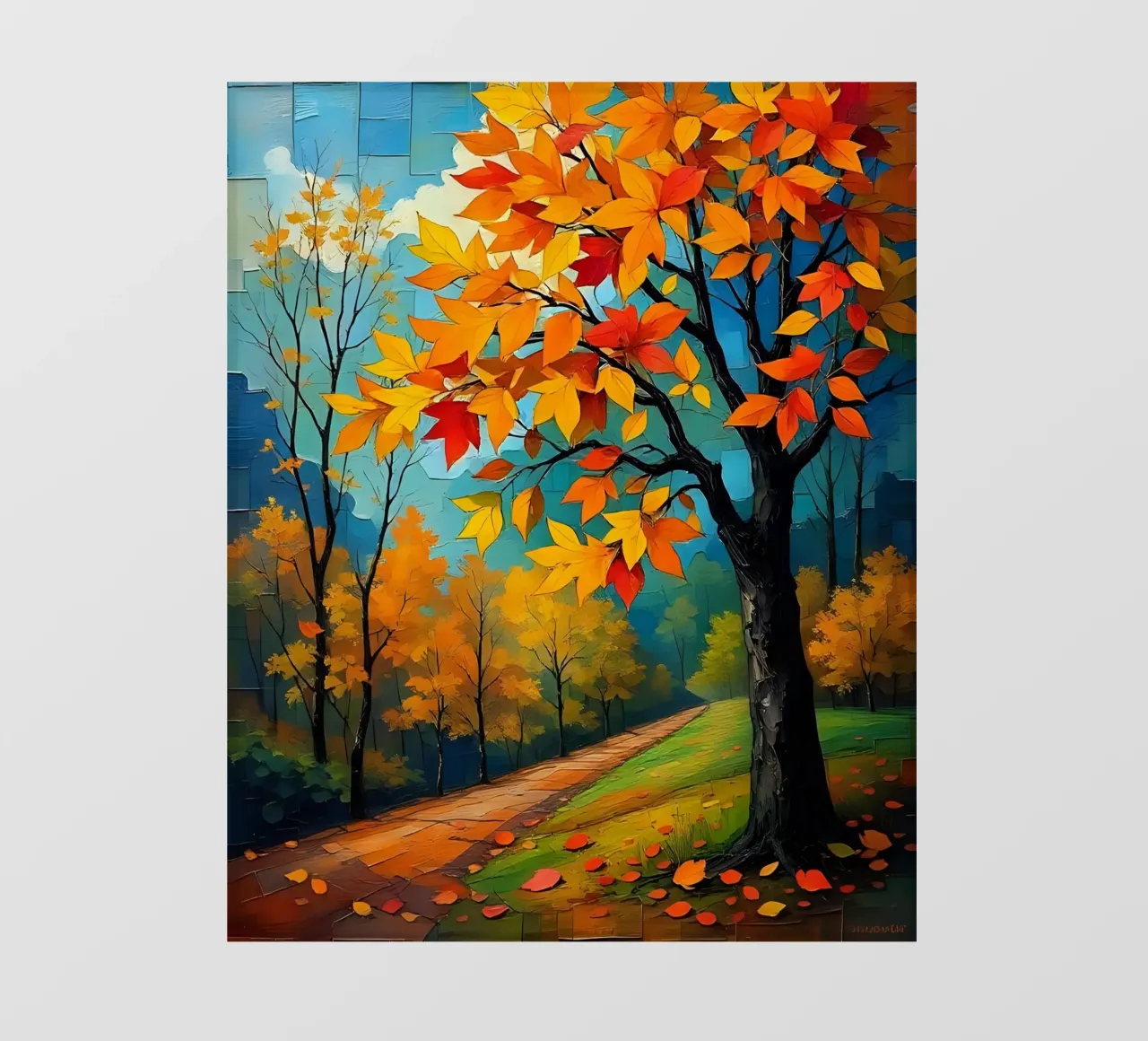 Autunno nel parco_2 telo in pvc da Farb- und Blütenzauber by LK