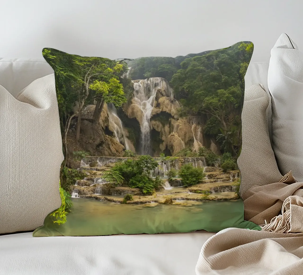Kuang Si Wasserfall  bei Luang Prabang, cuscino da Reisefotografie - Bilder aus aller Welt