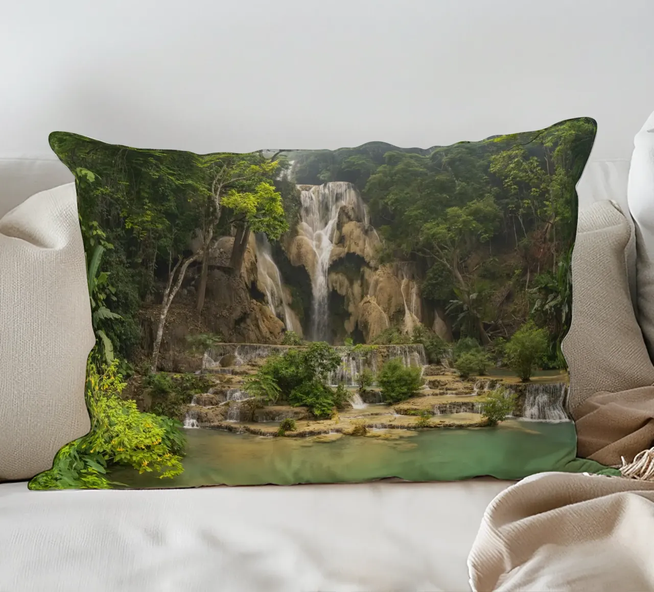 Kuang Si Wasserfall  bei Luang Prabang, cuscino da Reisefotografie - Bilder aus aller Welt