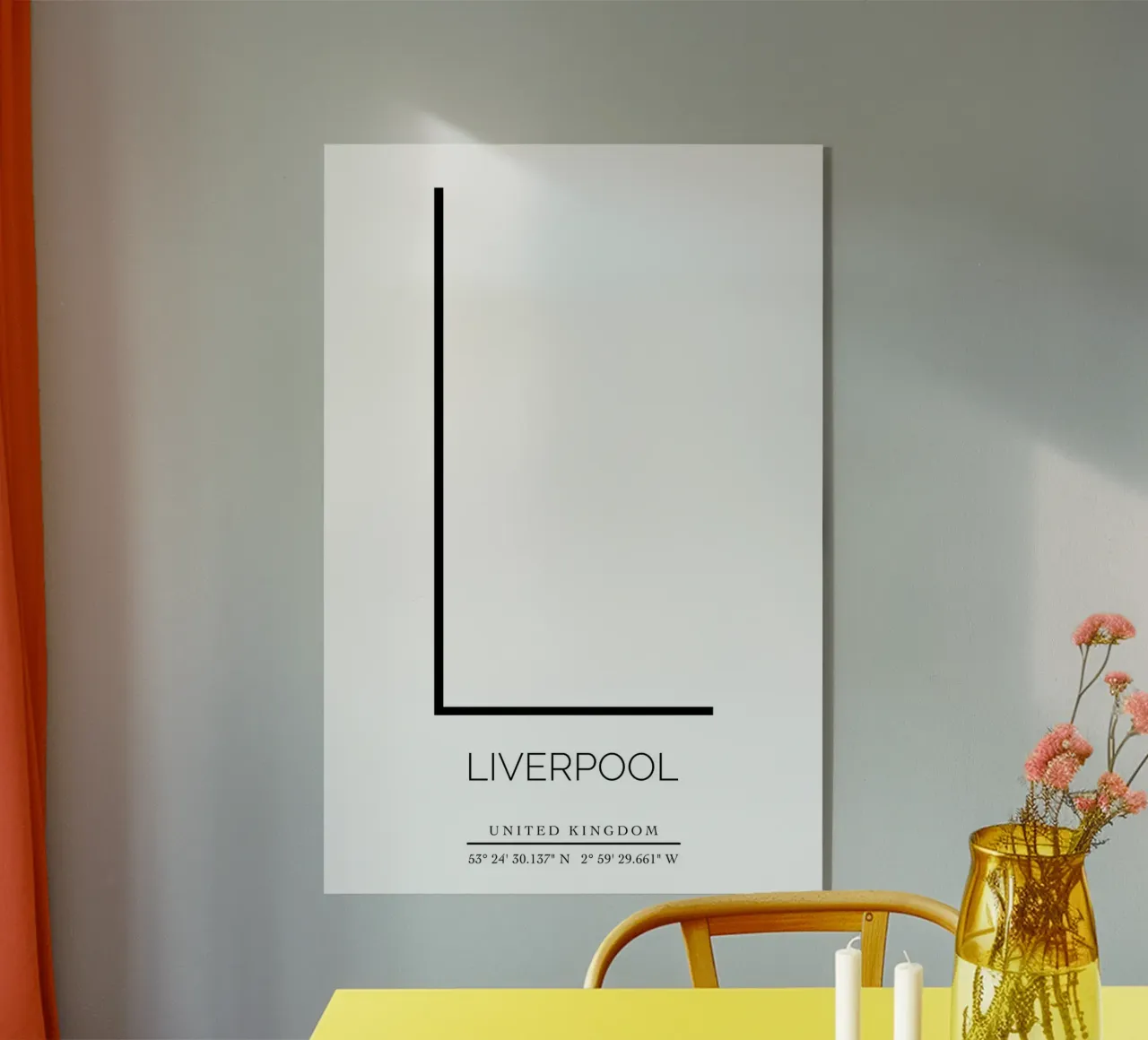 LIVERPOOL - white acrylic glass by CityLights