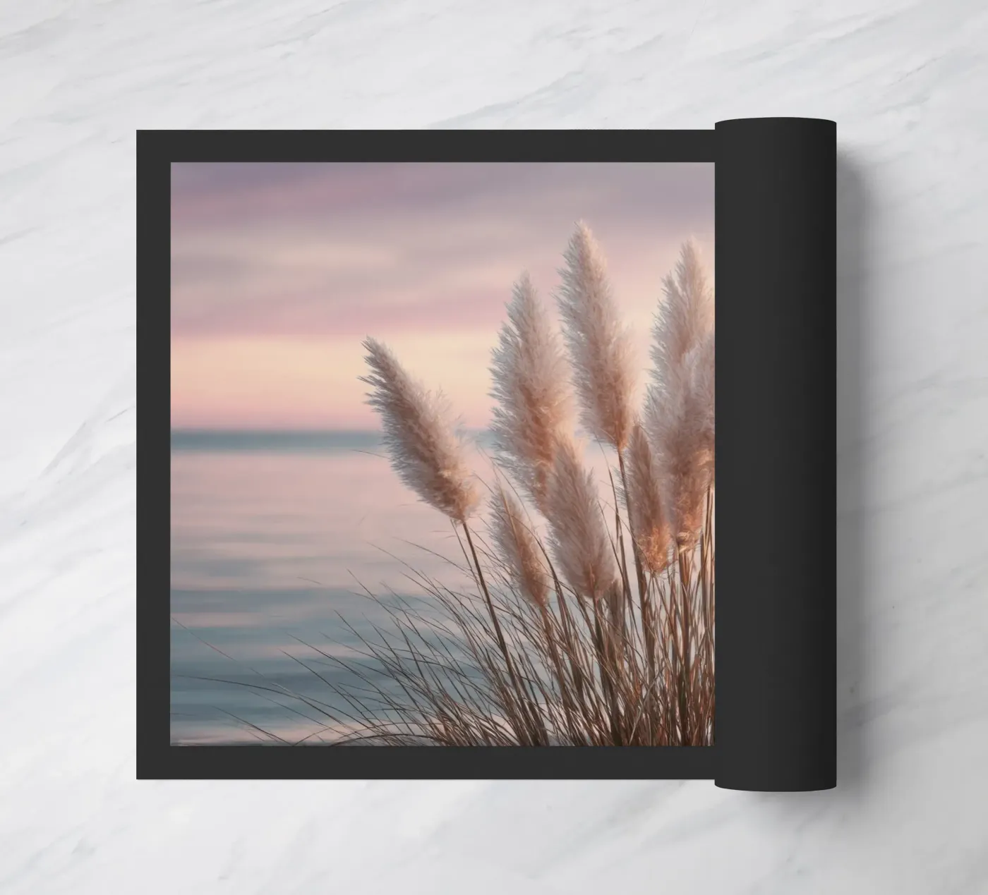 Pasteldromen op het strand deurmat van Melanie Viola