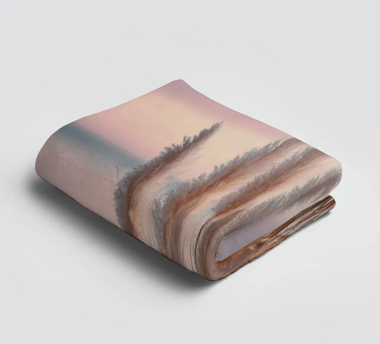 Pasteldromen op het strand badhanddoek van Melanie Viola