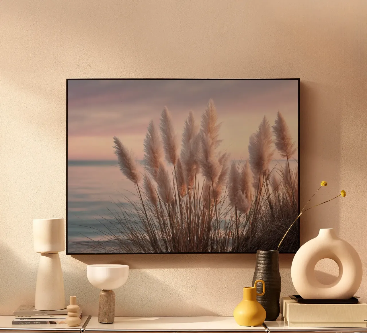 Pastel dreams on the beach acryl van Melanie Viola