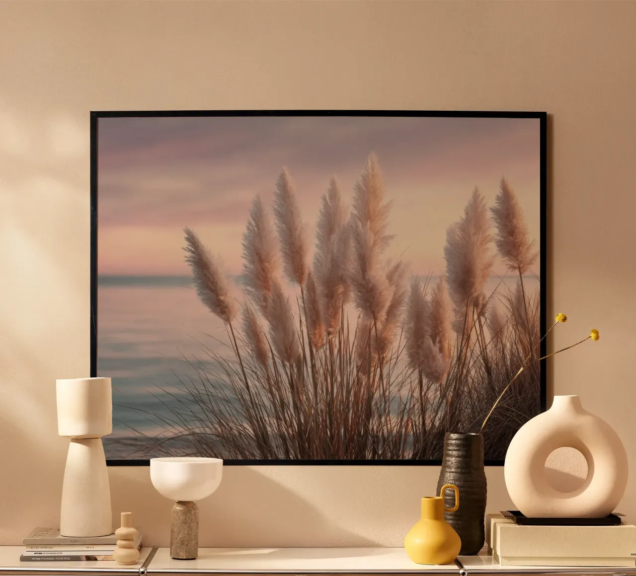 Pasteldromen op het strand poster van Melanie Viola