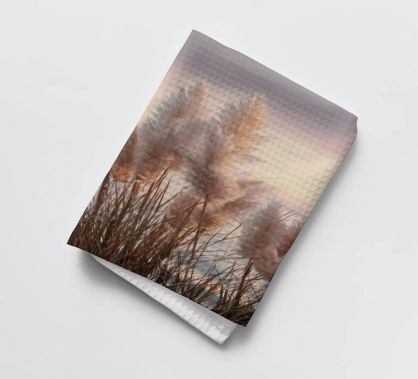 Pasteldromen op het strand theedoek van Melanie Viola