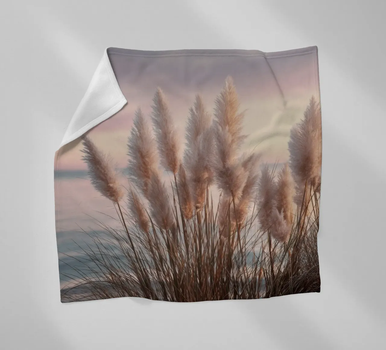 Pasteldromen op het strand fleecedeken van Melanie Viola