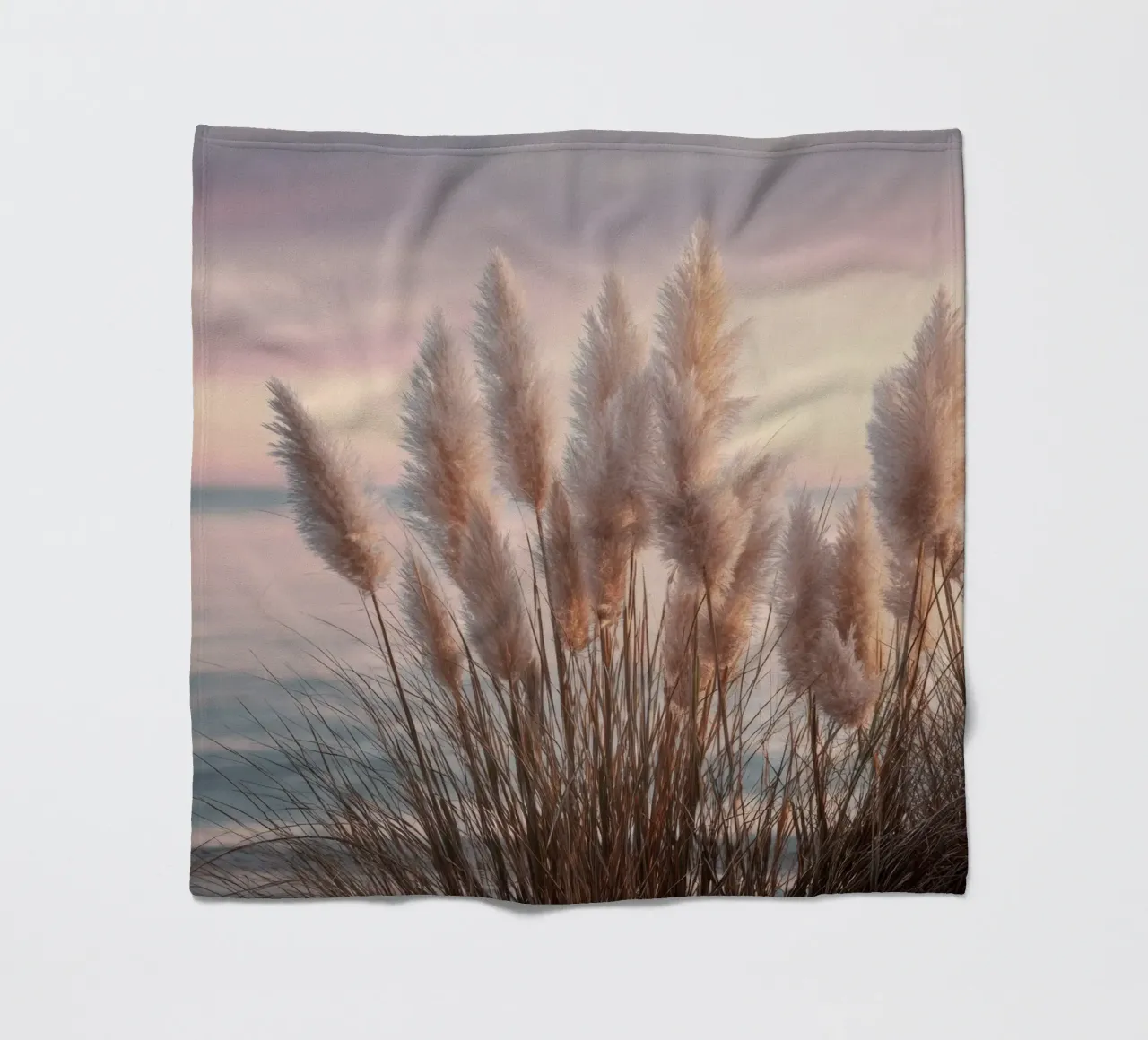 Pasteldromen op het strand fleecedeken van Melanie Viola