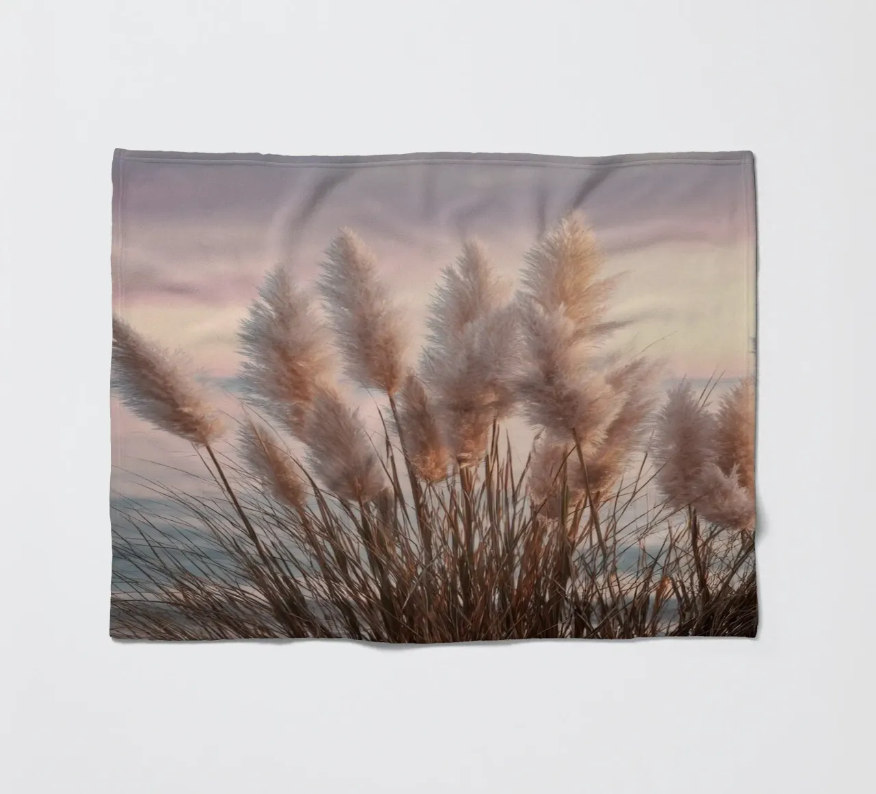 Pasteldromen op het strand fleecedeken van Melanie Viola