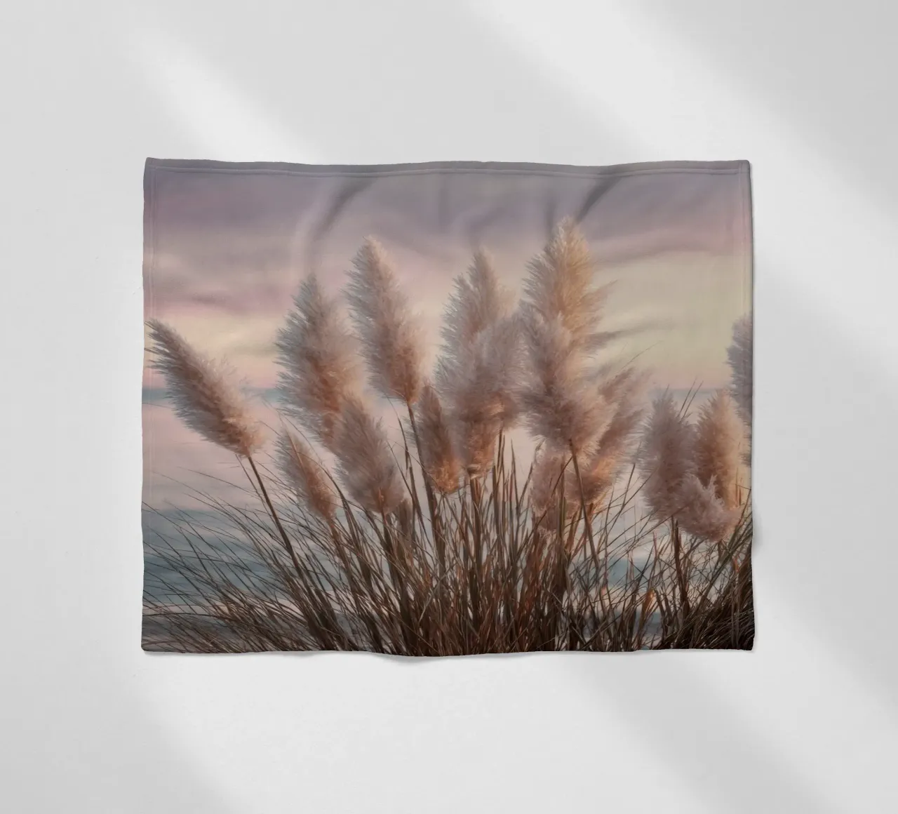 Pasteldromen op het strand fleecedeken van Melanie Viola