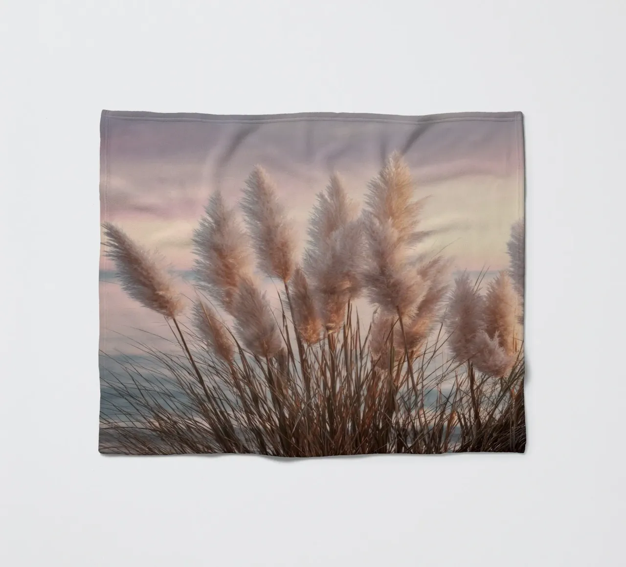 Pasteldromen op het strand fleecedeken van Melanie Viola