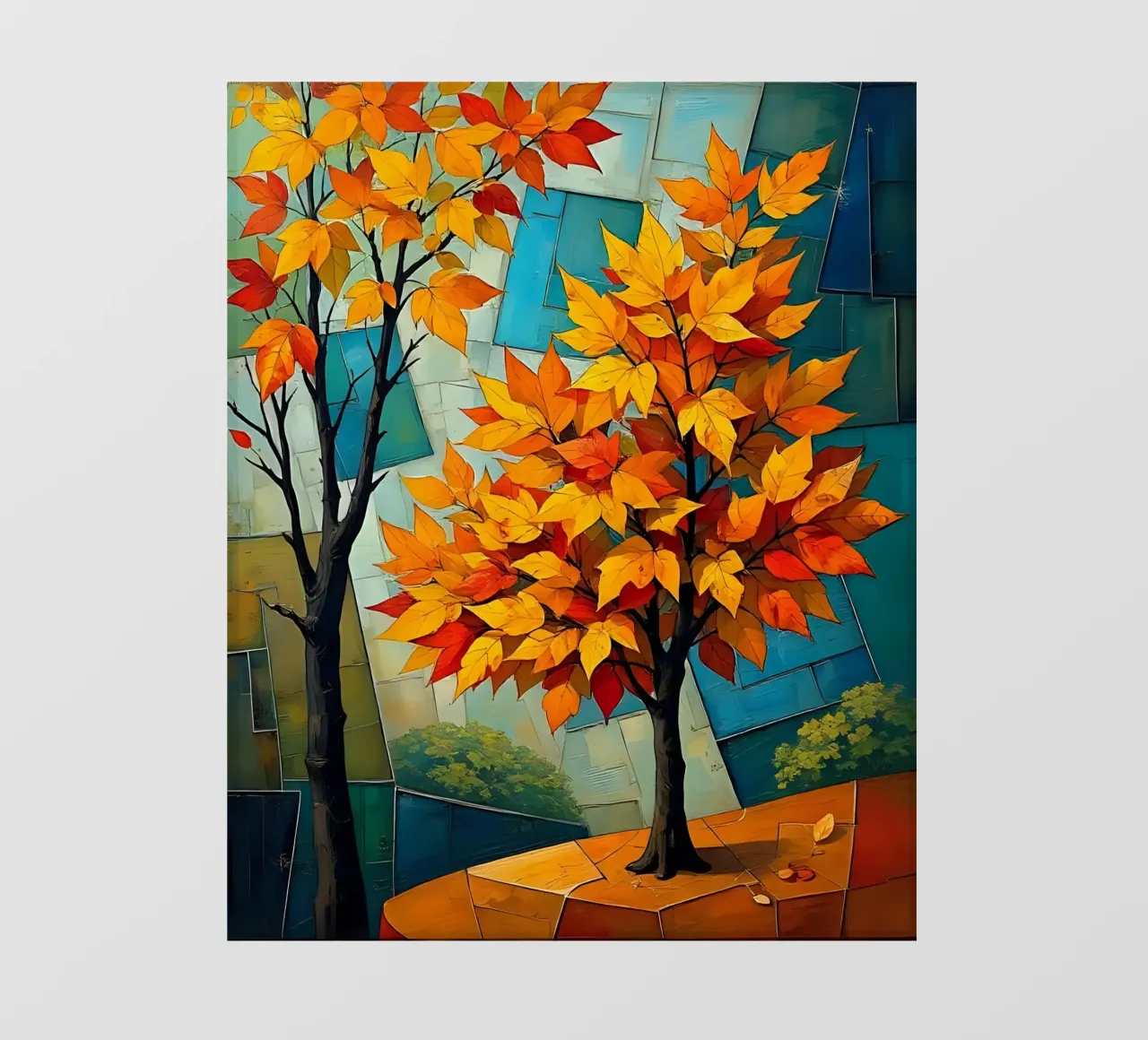 Autunno nel parco_3 telo in pvc da Farb- und Blütenzauber by LK