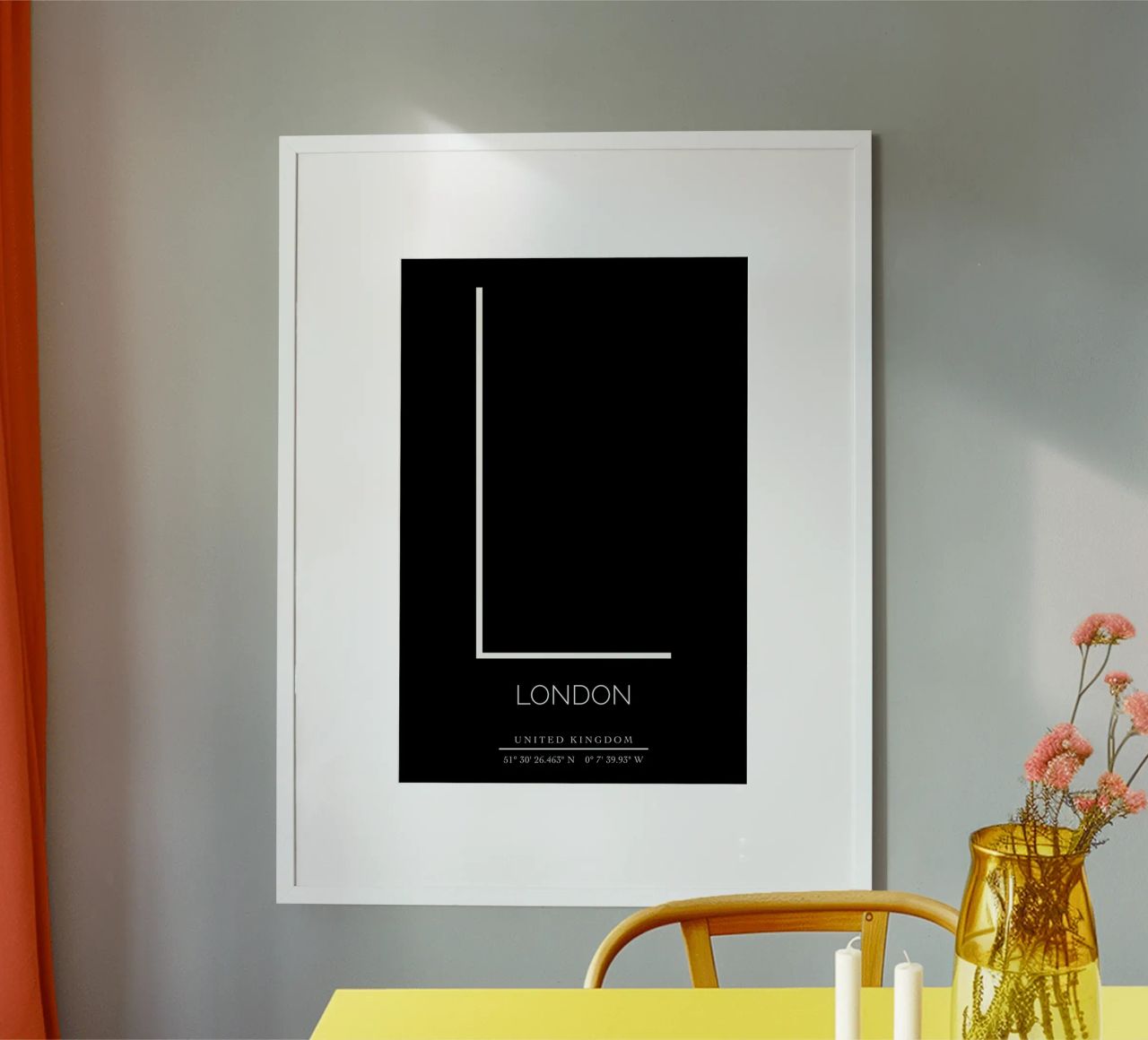LONDON - black Poster von CityLights
