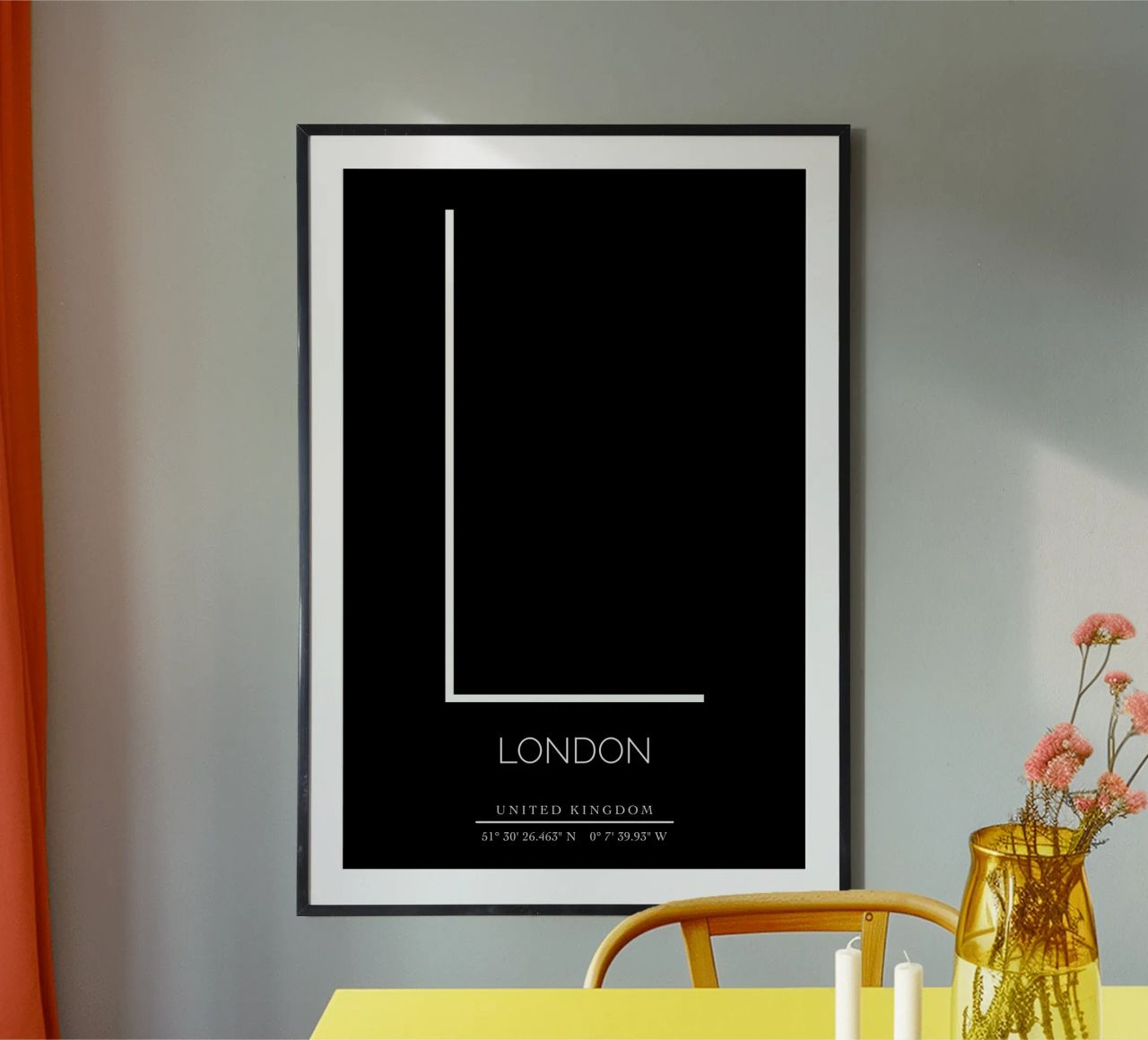 LONDON - black Poster von CityLights